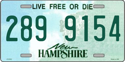 NH license plate 2899154