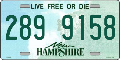 NH license plate 2899158