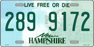 NH license plate 2899172