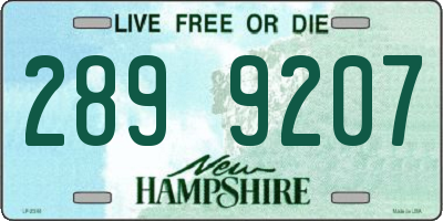 NH license plate 2899207
