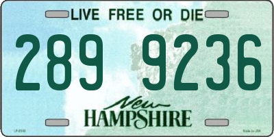 NH license plate 2899236