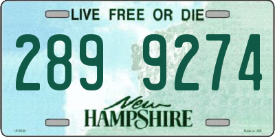 NH license plate 2899274
