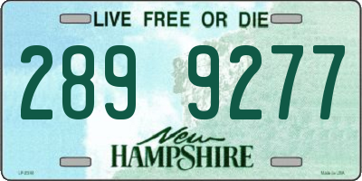 NH license plate 2899277