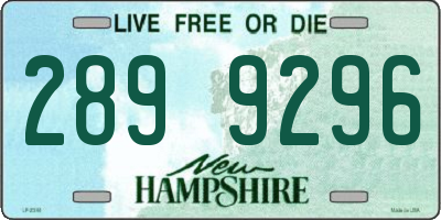NH license plate 2899296
