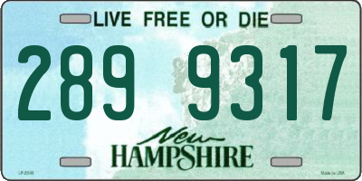 NH license plate 2899317