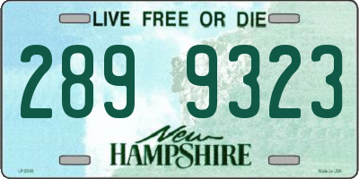 NH license plate 2899323