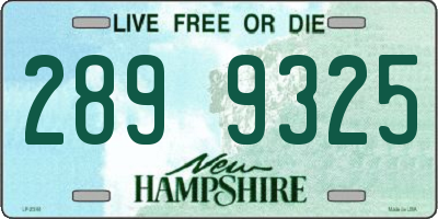 NH license plate 2899325
