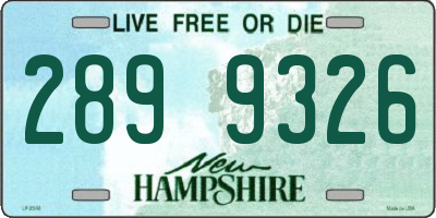 NH license plate 2899326