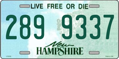 NH license plate 2899337