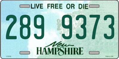 NH license plate 2899373