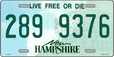 NH license plate 2899376