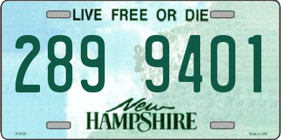 NH license plate 2899401