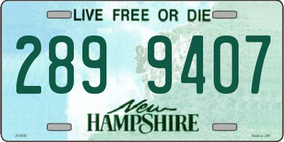 NH license plate 2899407