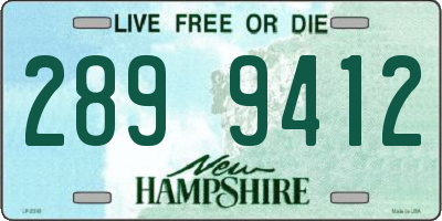 NH license plate 2899412