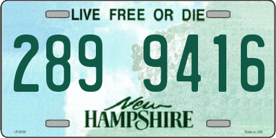 NH license plate 2899416