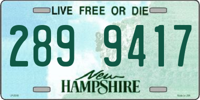 NH license plate 2899417