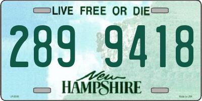 NH license plate 2899418