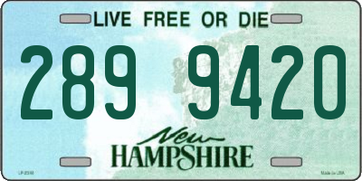 NH license plate 2899420