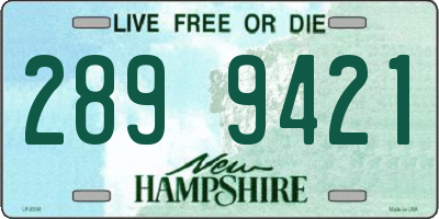 NH license plate 2899421