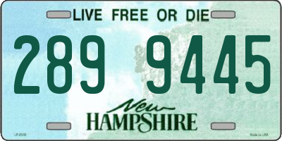 NH license plate 2899445