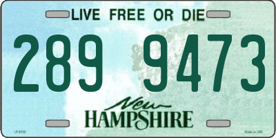 NH license plate 2899473