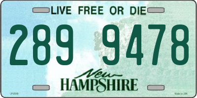 NH license plate 2899478