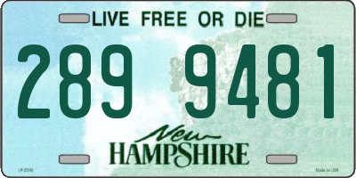NH license plate 2899481