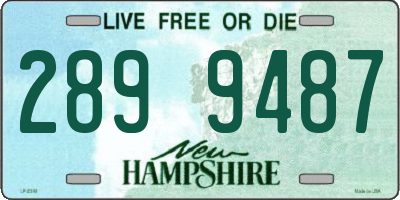 NH license plate 2899487