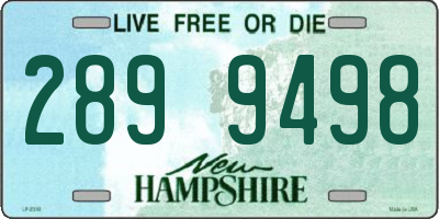 NH license plate 2899498