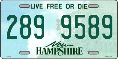 NH license plate 2899589