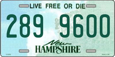NH license plate 2899600