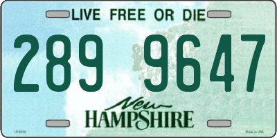 NH license plate 2899647