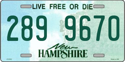 NH license plate 2899670
