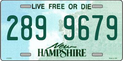 NH license plate 2899679