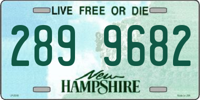 NH license plate 2899682