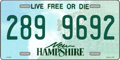 NH license plate 2899692