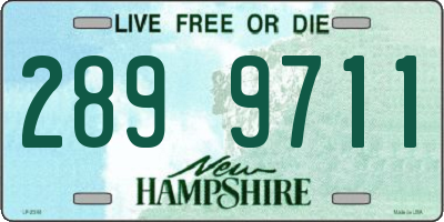 NH license plate 2899711
