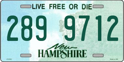 NH license plate 2899712