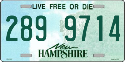 NH license plate 2899714