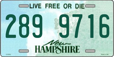NH license plate 2899716