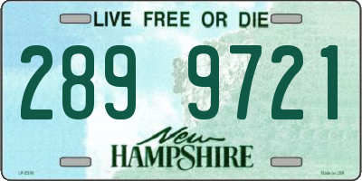 NH license plate 2899721