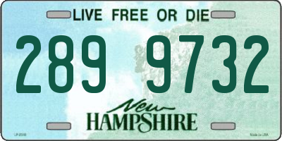 NH license plate 2899732