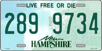 NH license plate 2899734