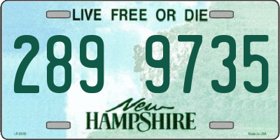 NH license plate 2899735