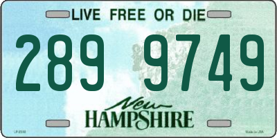 NH license plate 2899749