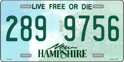 NH license plate 2899756
