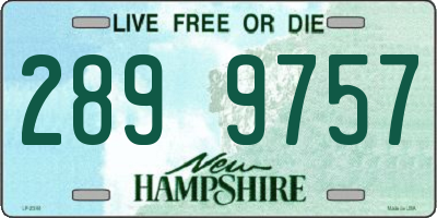 NH license plate 2899757