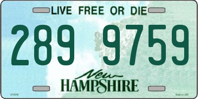 NH license plate 2899759