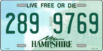 NH license plate 2899769