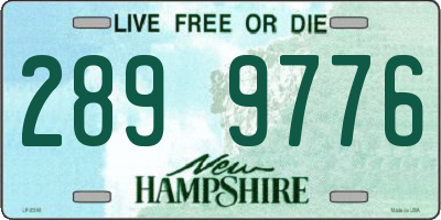 NH license plate 2899776